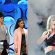 Usher, Rihanna and Nicki Minaj; Taylor Swift
Jamie McCarthy/Getty Images; Carrie Davenport/Getty Images